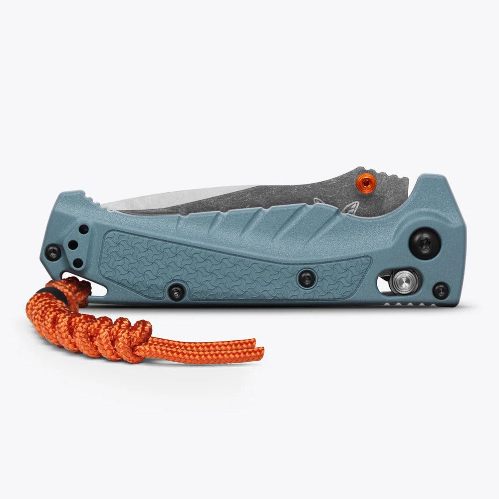 Benchmade Mini Adira 18065 Axis Lock Folding Knife with 3.2 inch CPM MagnaCut Blade and Depth Blue Grivory Handle