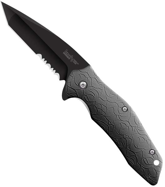 Kershaw Kuro Black Assisted Open Folding Knife - 1835TBLKST