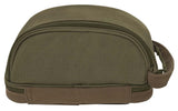 Two-Tone Dual-Compartment Canvas Dopp Kit