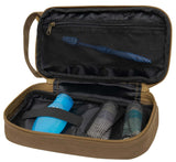 Two-Tone Dual-Compartment Canvas Dopp Kit