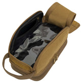Two-Tone Dual-Compartment Canvas Dopp Kit