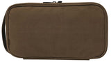 Two-Tone Dual-Compartment Canvas Dopp Kit