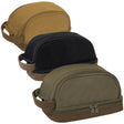 Two-Tone Dual-Compartment Canvas Dopp Kit