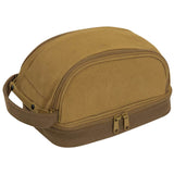 Two-Tone Dual-Compartment Canvas Dopp Kit