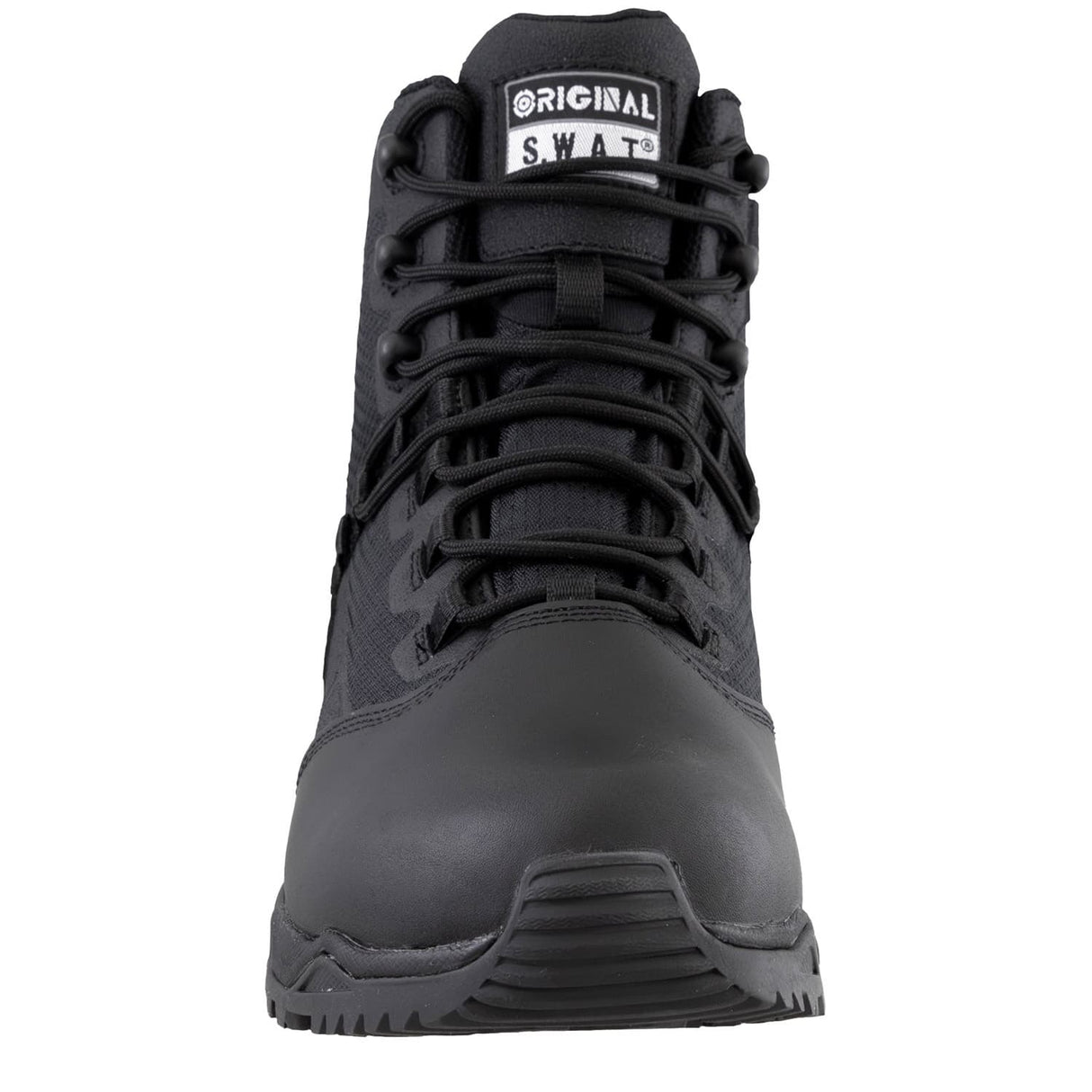Original S.W.A.T. Alpha Fury 2.0 6-inch Polishable Toe Side-Zip Waterproof Men's Black Tactical Boot