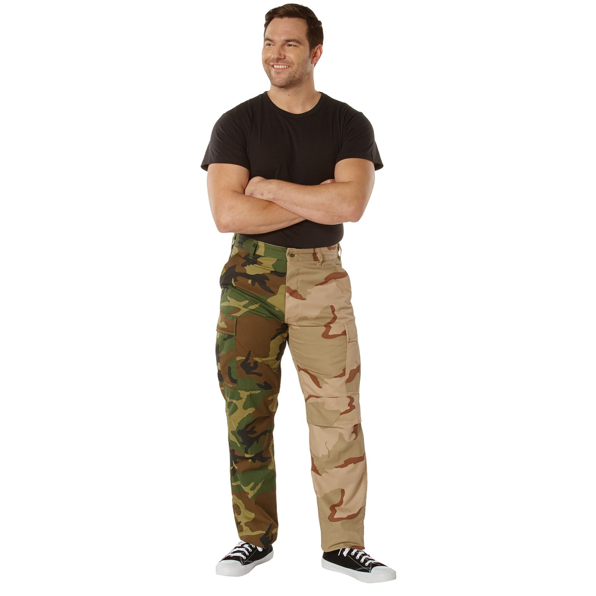 Green/Tri-Color Desert Camo Two-Tone BDU Pants