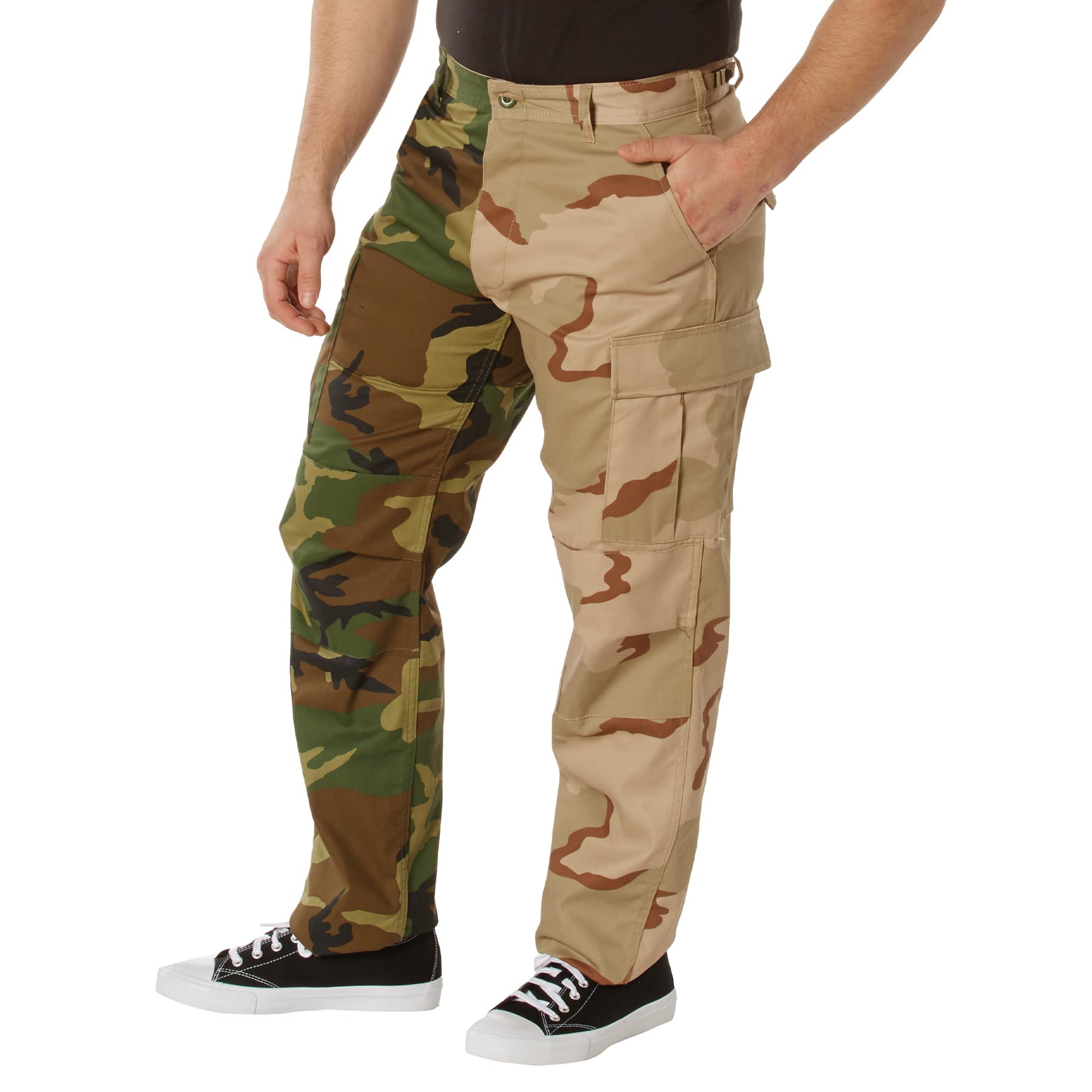 Green/Tri-Color Desert Camo Tactical BDU Pants