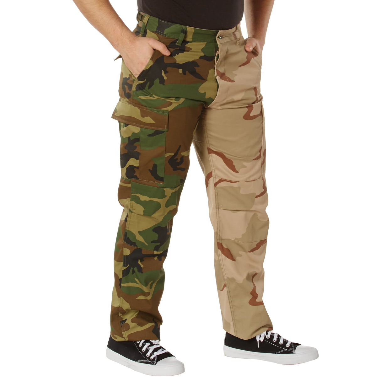 Green/Tri-Color Desert Camo Two-Tone BDU Pants