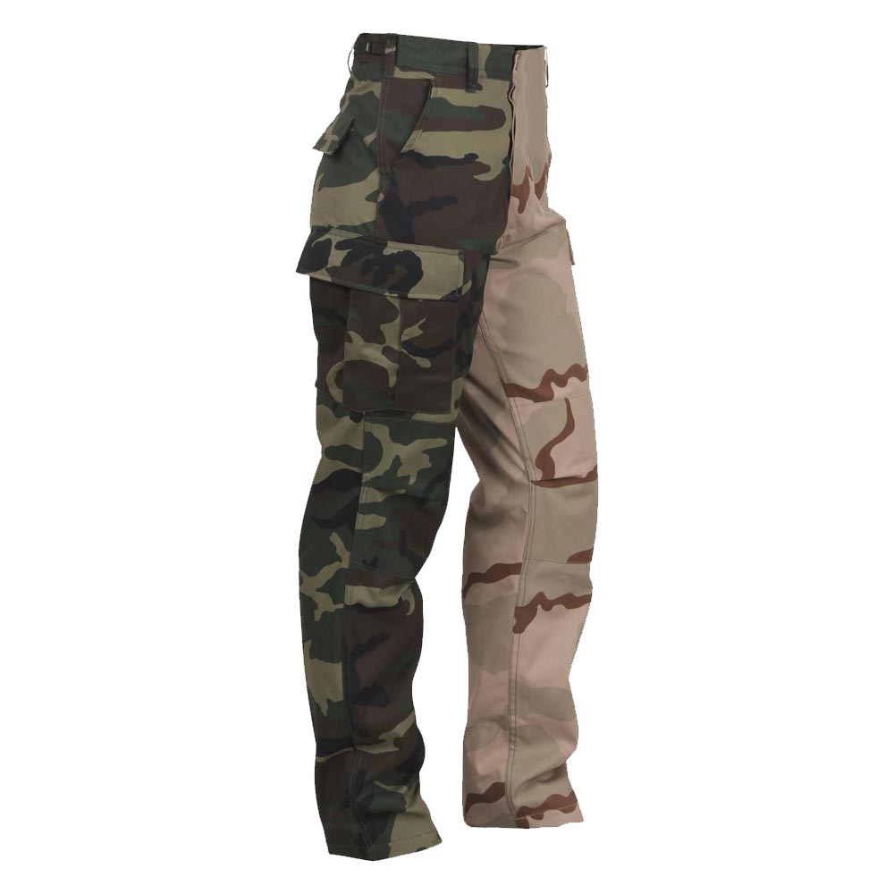 Green/Tri-Color Desert Camo Two-Tone BDU Pants