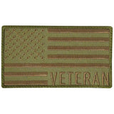 Coyote Veteran US Flag Hook and Loop Morale Patch