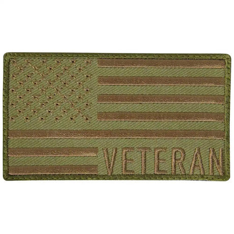 Coyote Veteran US Flag Hook and Loop Morale Patch