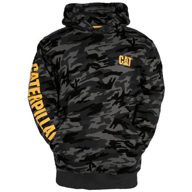 Caterpillar Trademark Banner Camo Hooded Sweatshirt