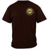 Ireland's Bravest Extra Stout Firefighters Brown T-Shirt
