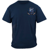 Protect and Serve Coat of Arms Police T-Shirt - Navy