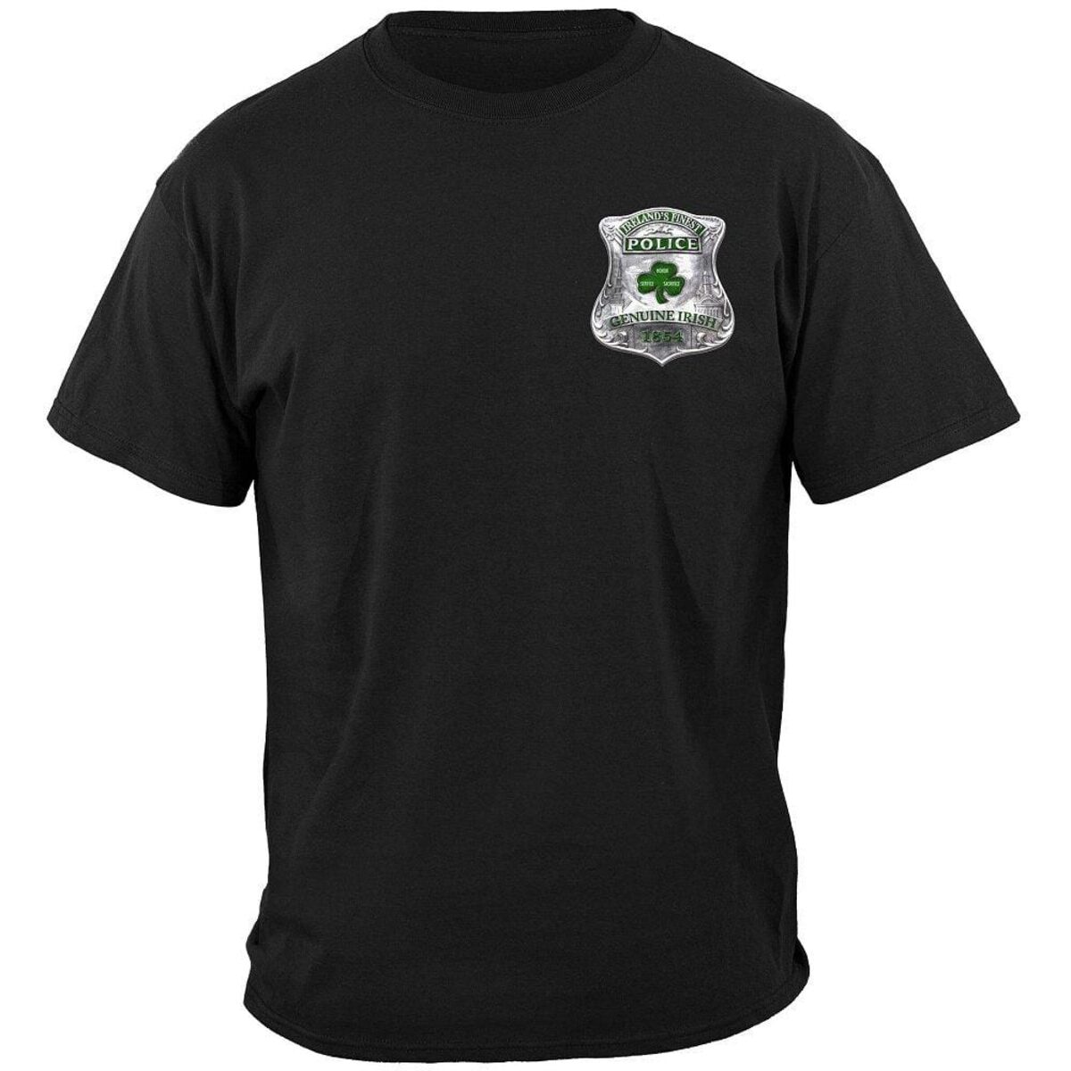 Ireland's Finest Genuine Irish Police Black T-Shirt