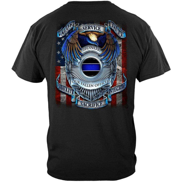 Honor Our Fallen Heros Law Enforcement T-Shirt - Black