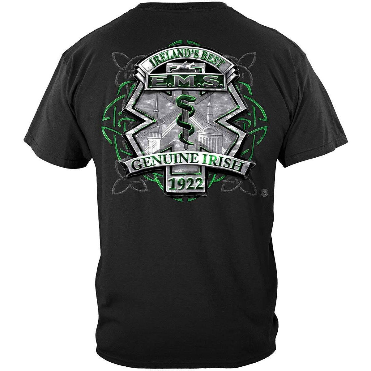 Genuine Irish EMS T-Shirt - Black