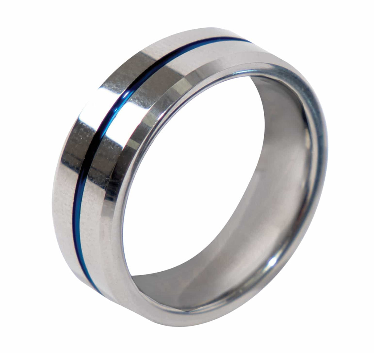 Thin Blue Line Police 8mm Tungsten Ring