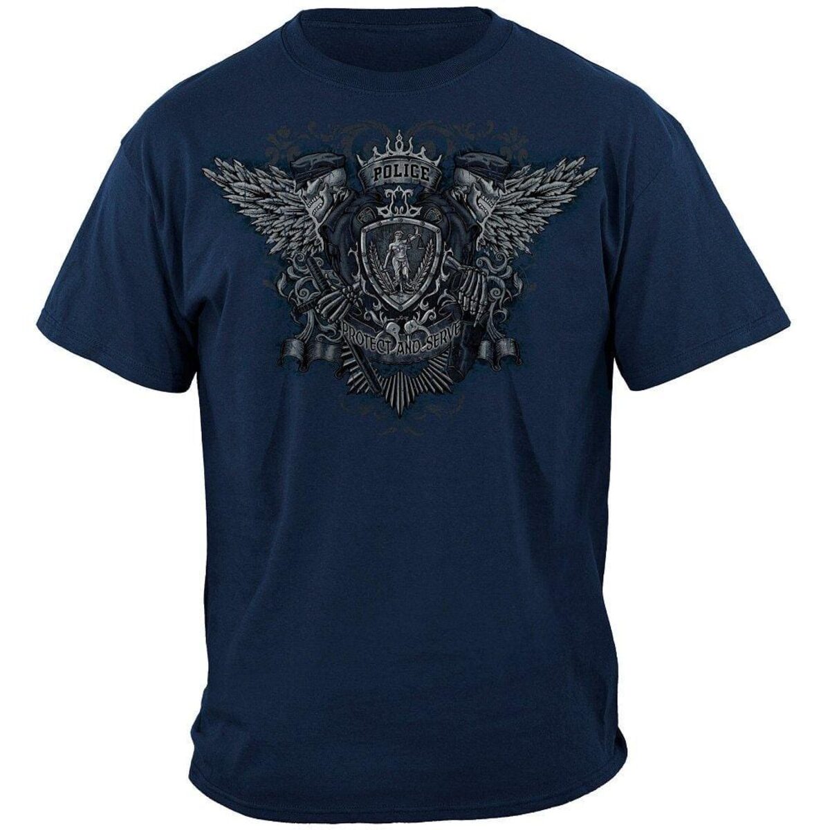 Tradition Honor Service Sacrifice Police T-Shirt - Navy