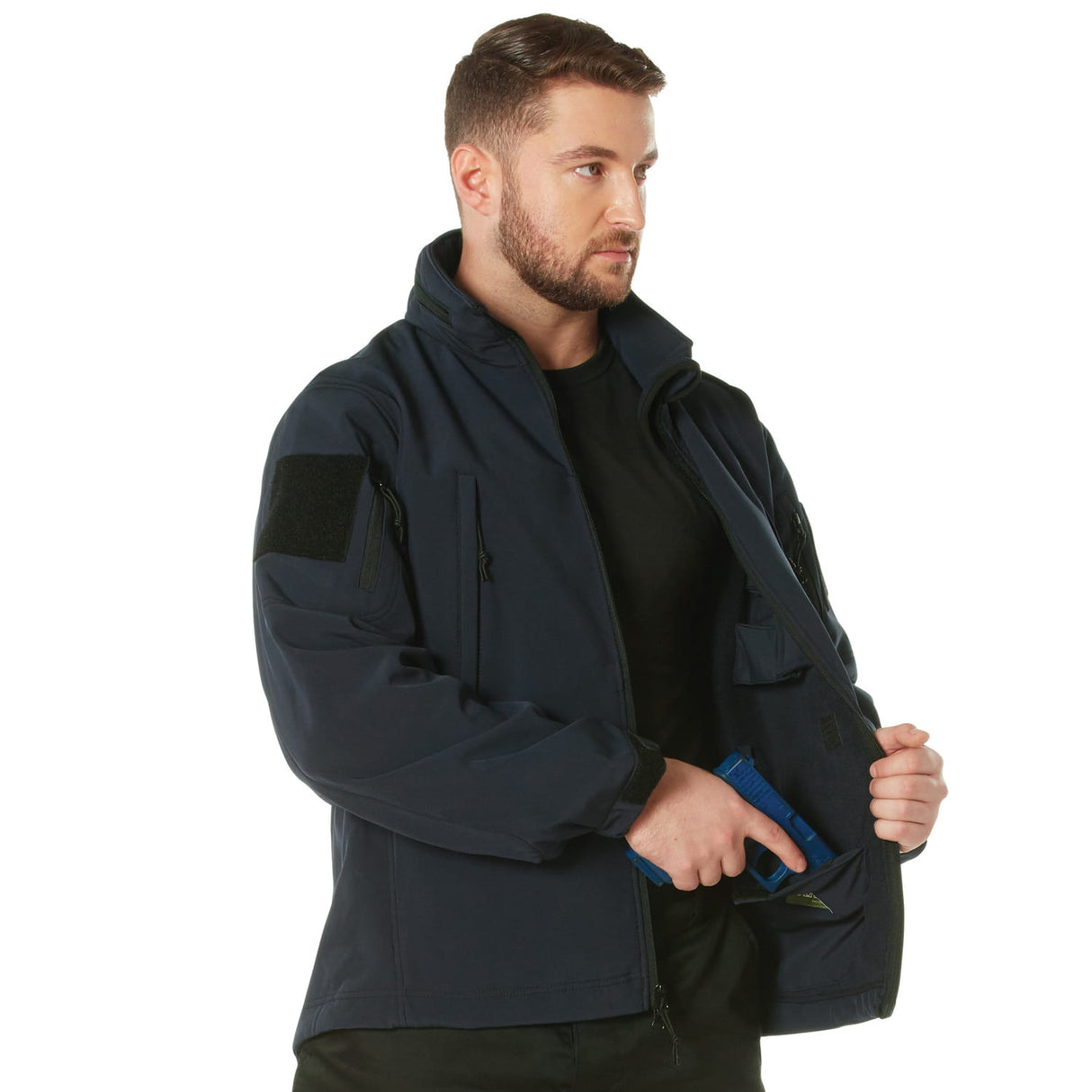 Navy Blue Concealed Carry Spec Ops Softshell Jacket