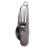 Folding Pocket Eating Utensil Set with Pouch