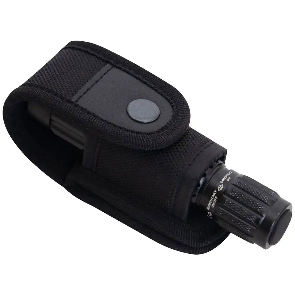 Duty Belt-Mounted Universal Flashlight Holder