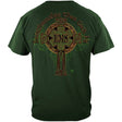 Irish Heritage Gold Cross EMS T-Shirt - Hunter Green