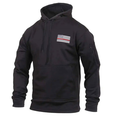 Thin Red Line Flag Concealed Carry Hooded Sweatshirt