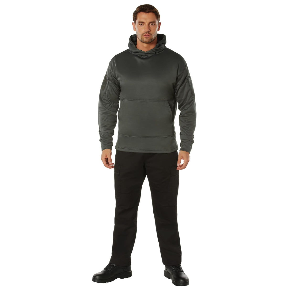 Tactical Grey Concealed Carry Hooded Sweatshirt