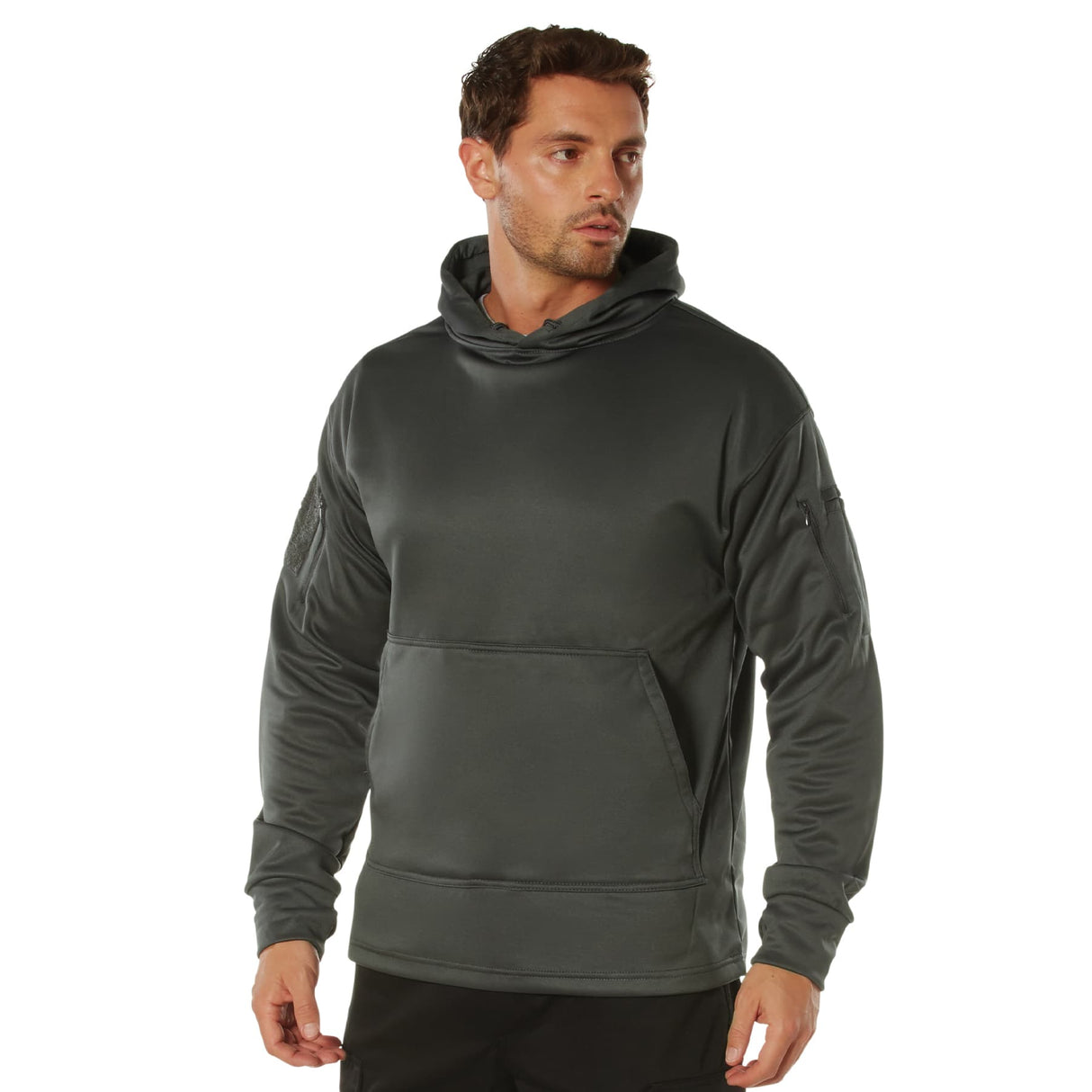 Tactical Grey Concealed Carry Hooded Sweatshirt