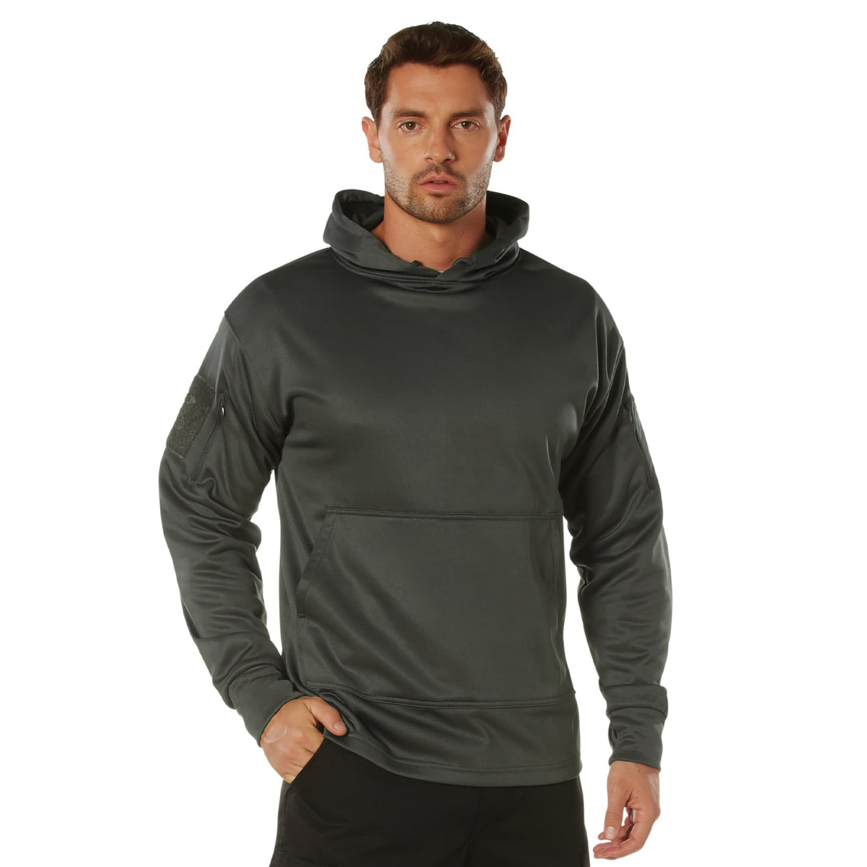 Tactical Grey Concealed Carry Hooded Sweatshirt