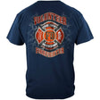 Faded Planks Volunteer Firefighter T-Shirt - Blue