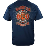 Faded Planks Volunteer Firefighter T-Shirt - Blue