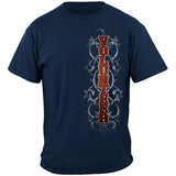 Faded Planks Volunteer Firefighter T-Shirt - Blue