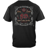 Southern Scroll Fire Department T-Shirt - Black