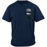 Policeman's Chrome Badge and Policeman's Prayer Blue T-Shirt
