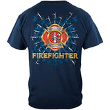 Firefighter Pikes Short Sleeve T-Shirt - Blue