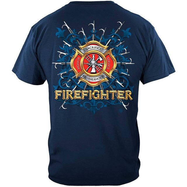 Firefighter Pikes Short Sleeve T-Shirt - Blue