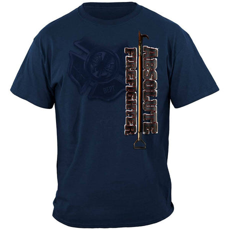 Absolute Firefighter Blue Print Navy T-Shirt