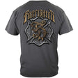 Vintage Style Firefighter T-Shirt - Gray