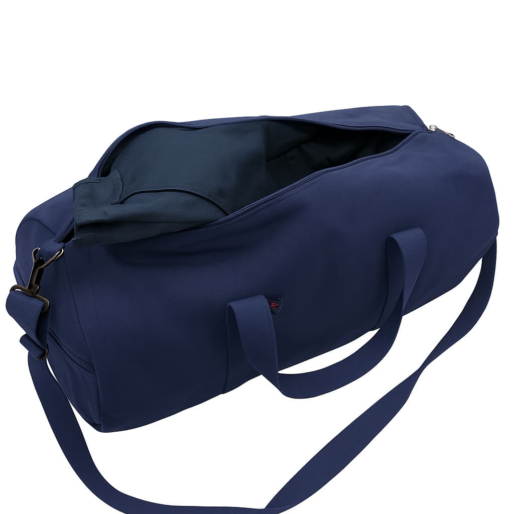 19-Inch Navy Canvas Military Duffle Bag