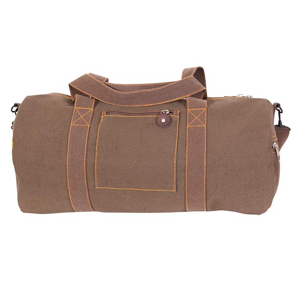 Brown Vintage Military Equipment Bag