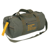 Olive Drab Vintage Military Duffle Bag