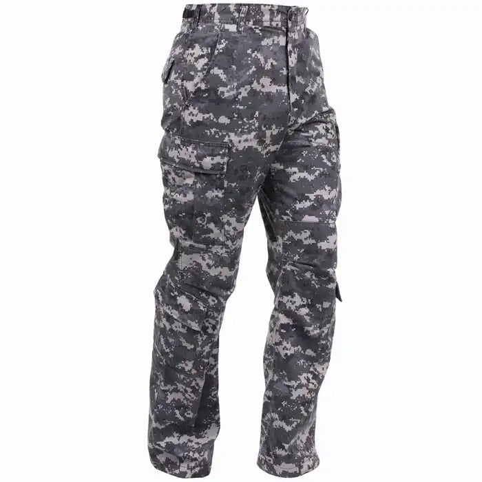 Subdued Urban Digital Vintage Paratrooper Cargo Pants