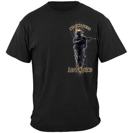 American Warrior No One Left Behind T-Shirt- Black
