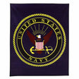 50 x 60-Inch U.S. Navy Insignia Fleece Blanket