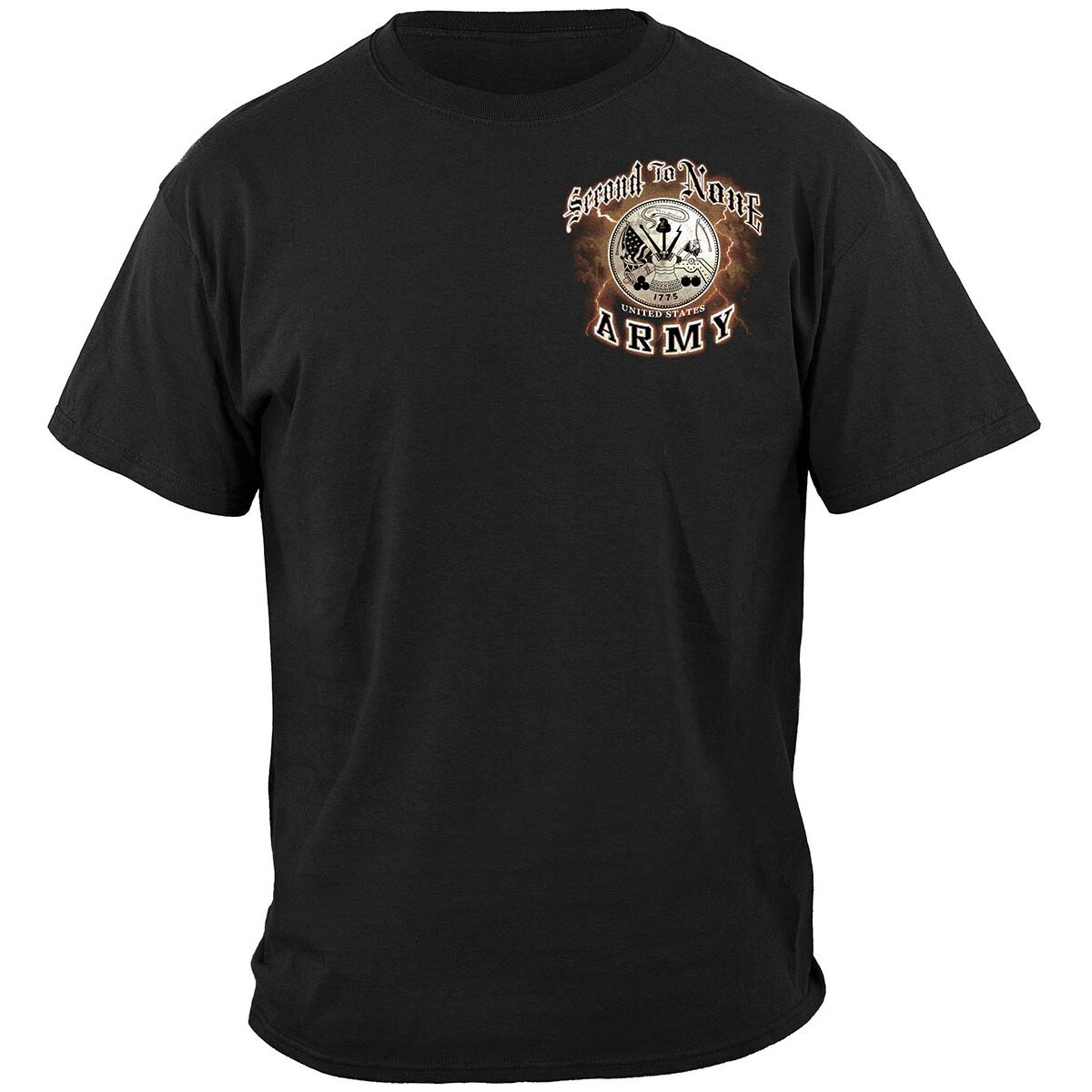 Army Second to None T-Shirt - Black