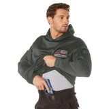 Thin Red Line Flag Concealed Carry Hooded Sweatshirt