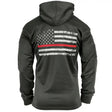 Thin Red Line Flag Concealed Carry Hooded Sweatshirt