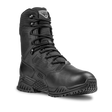 The Condor Brigade 8-inch Tactical Boot features a black design with a rugged sole, reinforced toe, mesh panels, and lace-up front, shown against a plain white background.